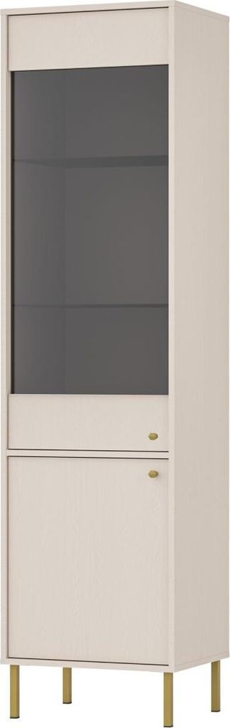 Vitrine mit Glastüren IROS 2 – Beige/Gold