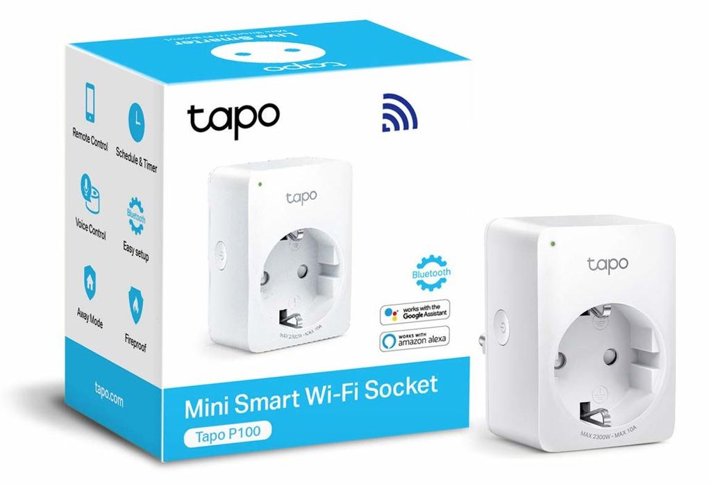 TP-Link Tapo Intelligente WLAN-Steckdose, Drinnen, Weiß, Produktbild 