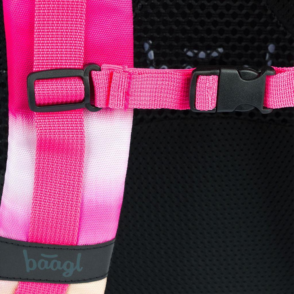 BAAGL Schulrucksack Skate Rosa Streifen Produktbild 7