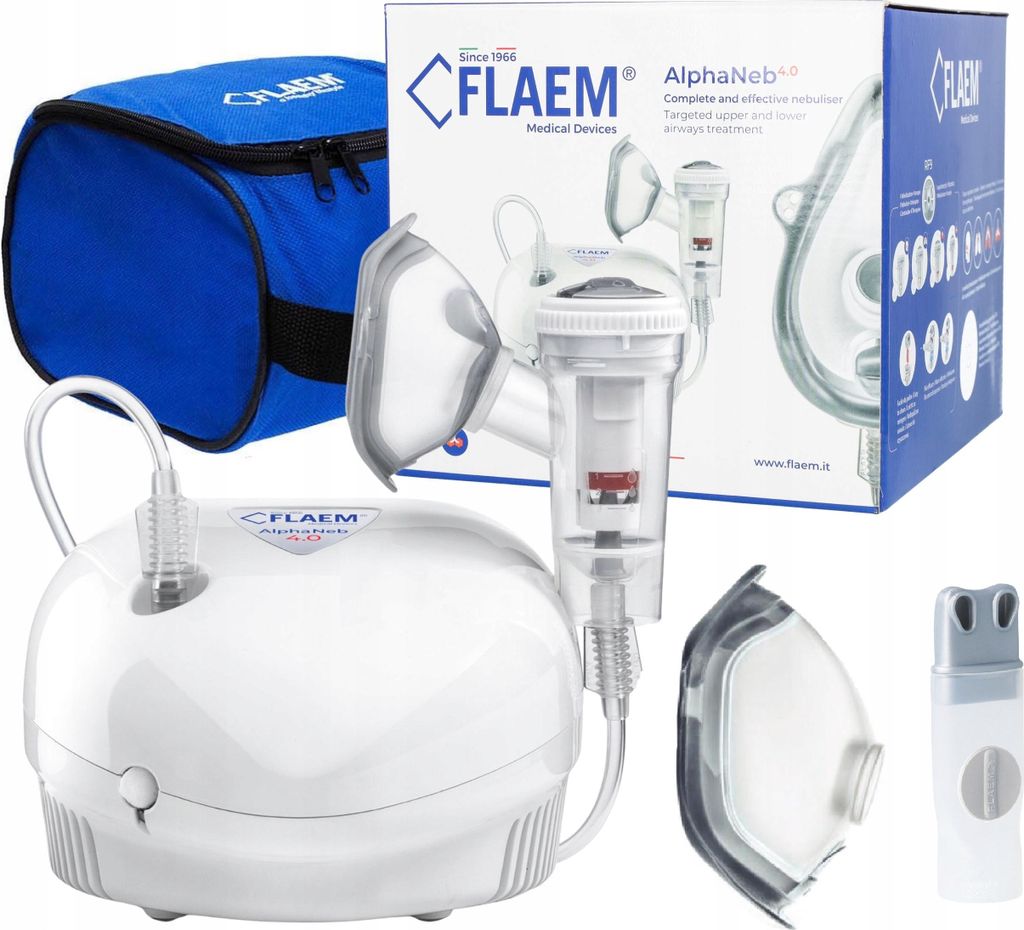 Flaem Alphaneb Kolbenvernebler Inhalator 4 Stufen Kinder/Erwachsene
