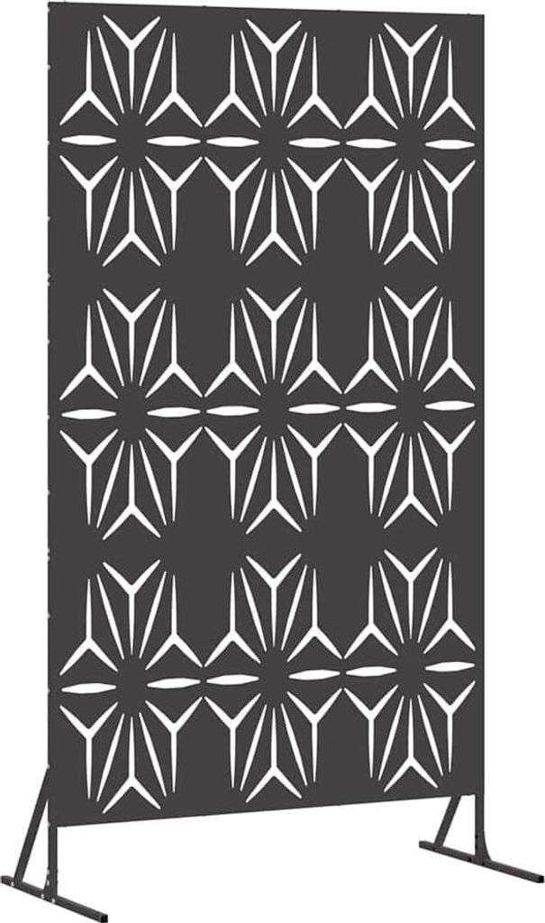vidaXL Sichtschutz Schwarz 100 x 50 x 180 cm Stahl