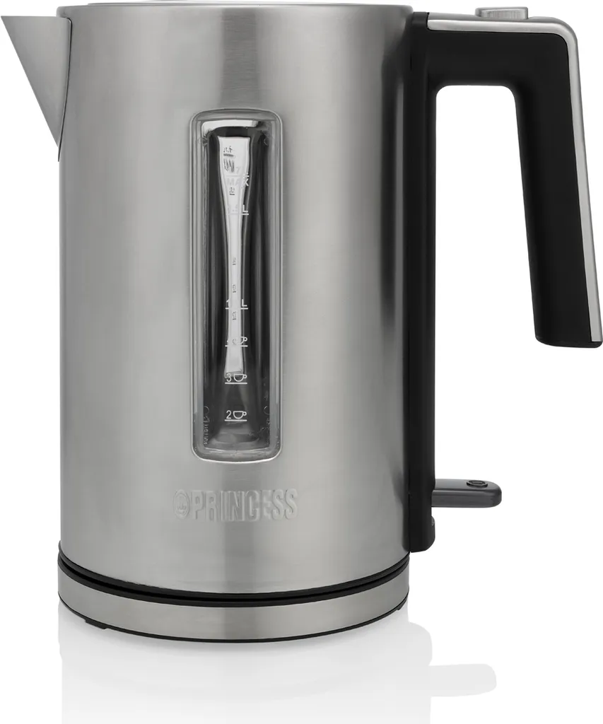 Bouilloire Électrique Rapide Princess 1,7L en Inox avec Socle 360 Degrés