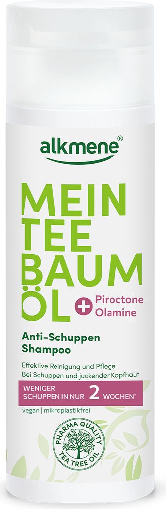 alkmene Teebaumöl Anti Schuppen Shampoo reduziert Schuppen Produktbild