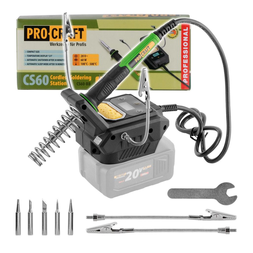 Stazione saldante cordless Procraft CS60bb (senza batteria Immagine del prodotto 