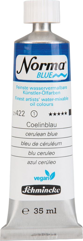 Norma Blue - Coelinblau 35ml - umweltbewusste Ölfarbe Produktbild 