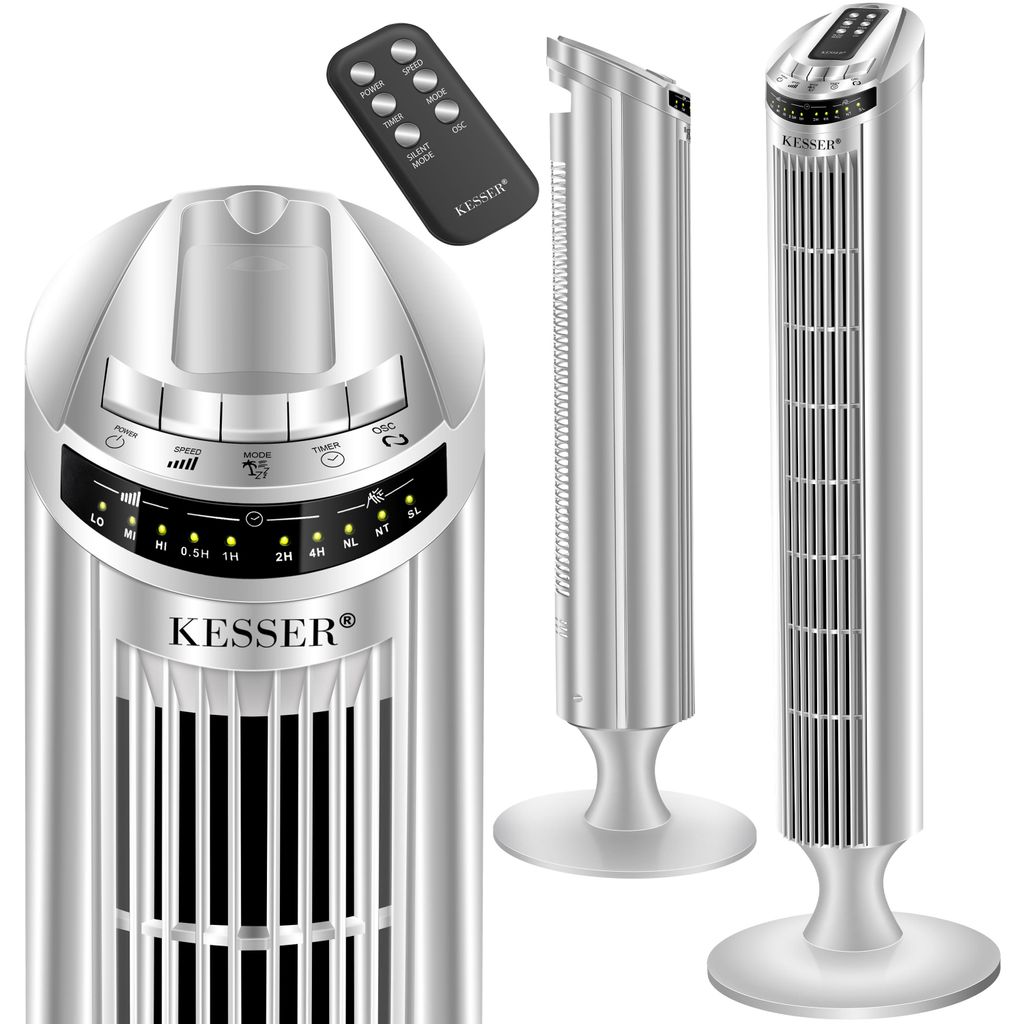 KESSER Turmventilator FERNBEDIENUNG Ventilator LED Display Produktbild 