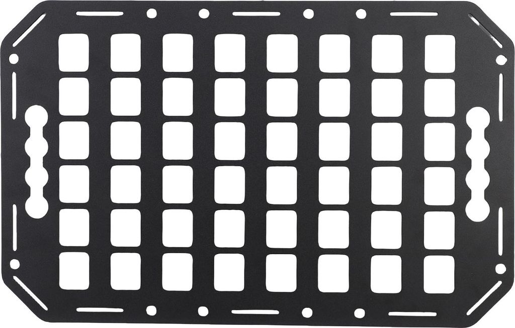 LKW-Ladefläche, Molle-Panel, 432 x 273 x 2 mm, seitliche L-Schiene aus Aluminium für Limousine, SUV, Pickup, Van, Wohnmobil