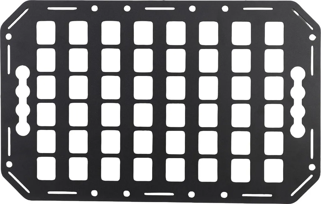 Panneau de rangement Molle en aluminium 432mm, ultra léger et robuste pour SUV