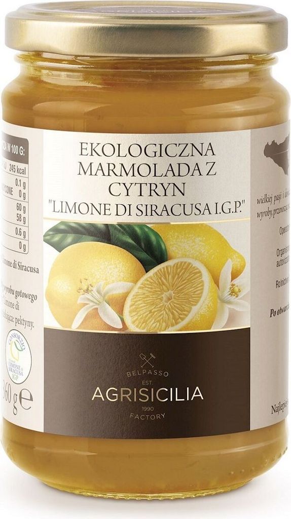 -MARMELADE AUS SIZILIANISCHEN ZITRONEN 360 g – AGRISICILIA Produktbild 