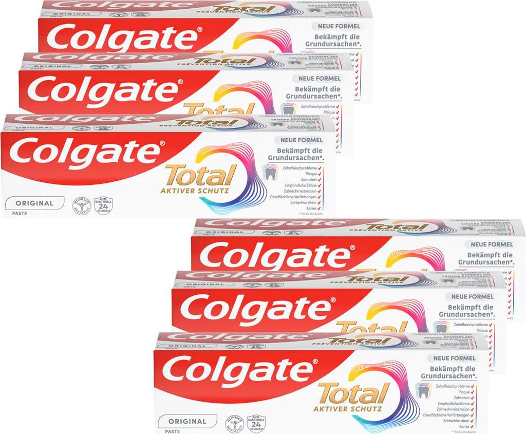 Colgate Total Original, 75 ml, Erwachsene/Kinder, Sodium Produktbild 