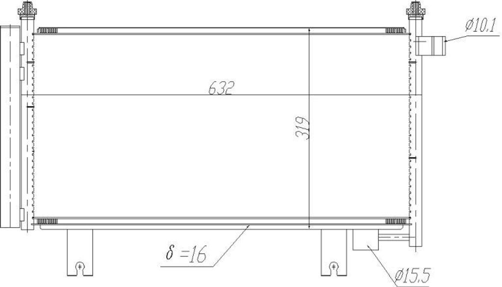 NRF 350473 - OE 71750369 Klimakondensator mit Trockner für Sedici