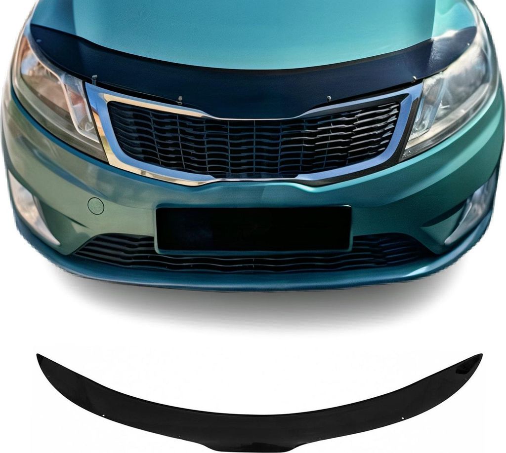 Motorhaube Deflektor Insekten Steinschlagschutz für Kia Rio 2011-2017 Dunkel
