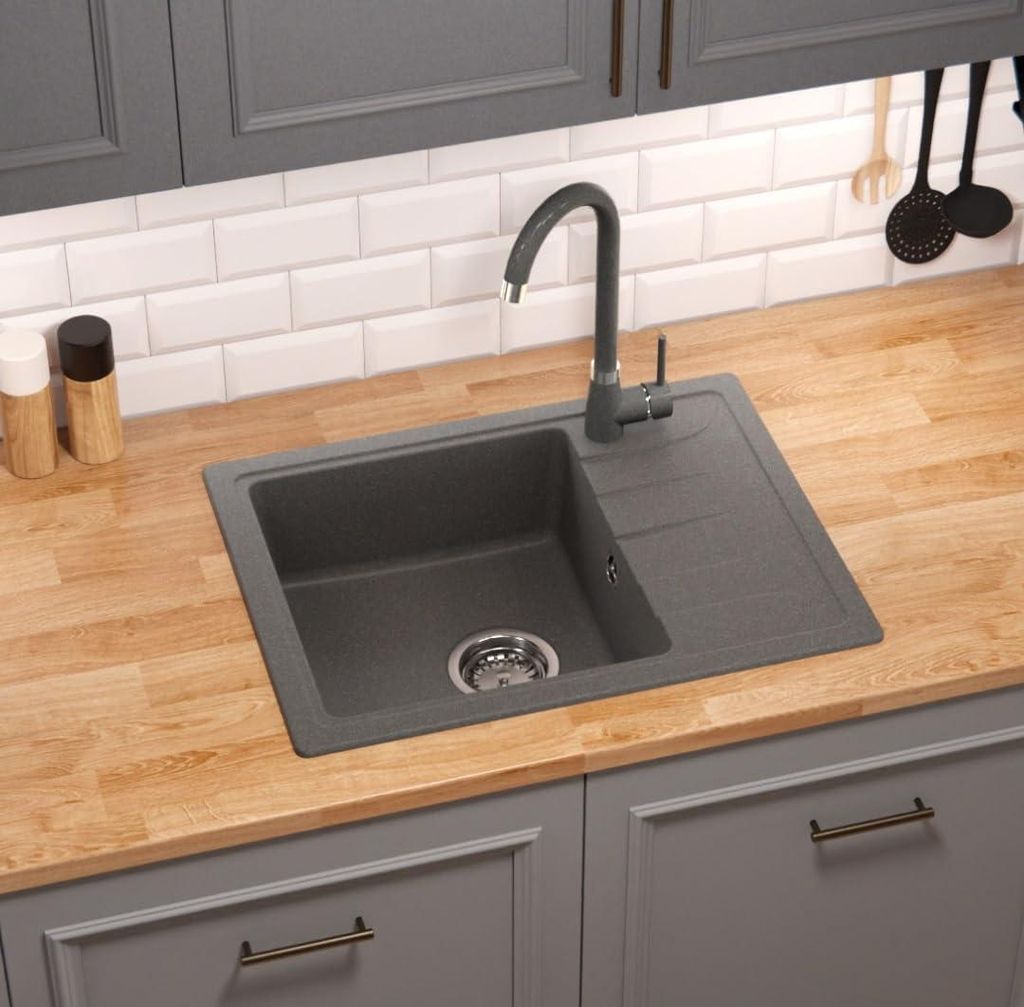 GRANMASTER Gracia Granitspüle 1 Becken mit Abtropffläche - Produktbild 