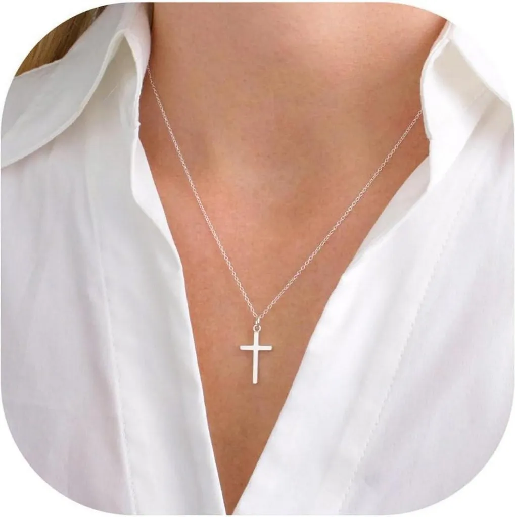 Collier Croix Or pour Tenue de Soirée - Bijou Femme Choker Multicouche
