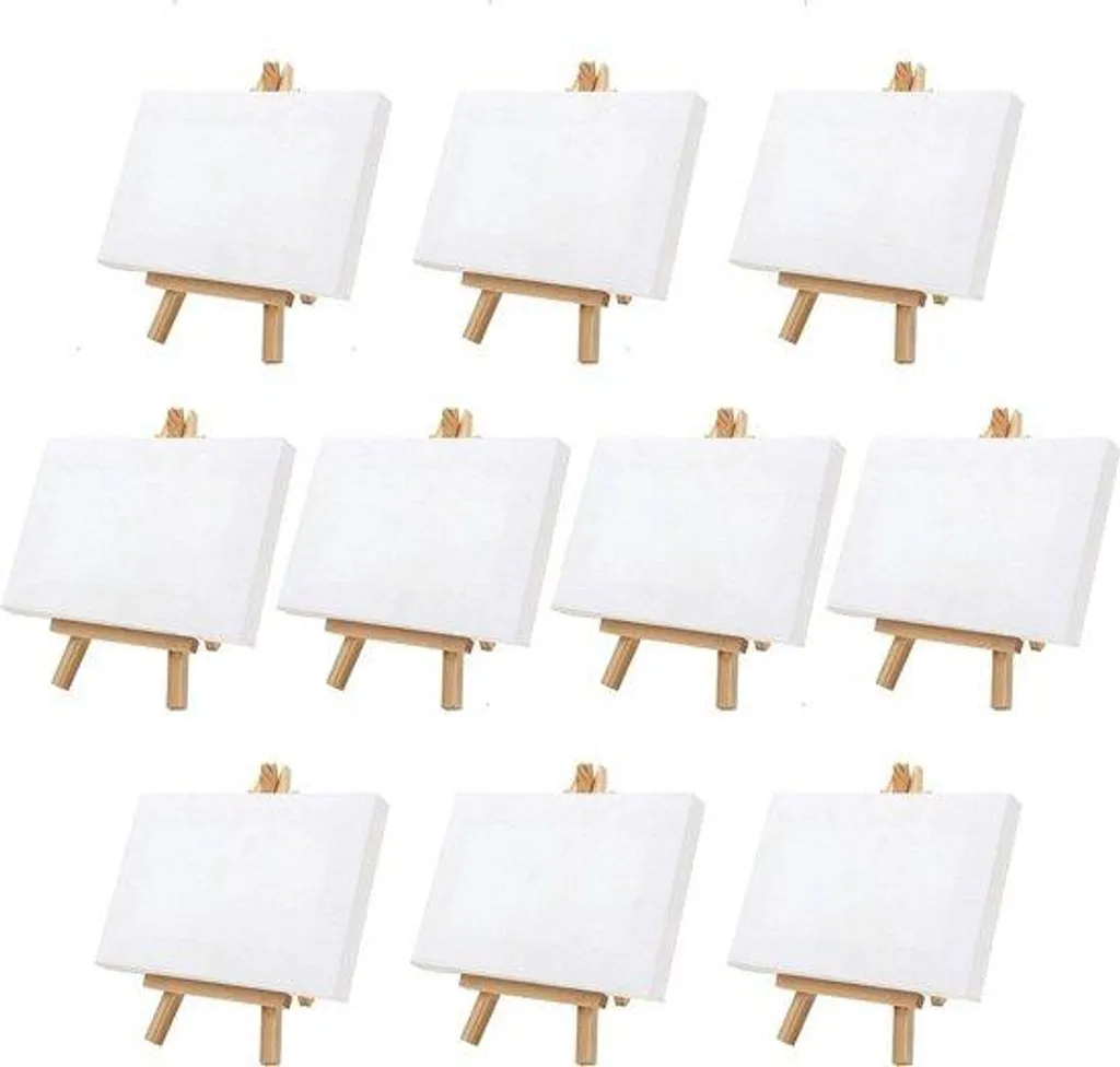 Toiles vierges apprêtées lot de 10 format 155 x 89 cm pour huile