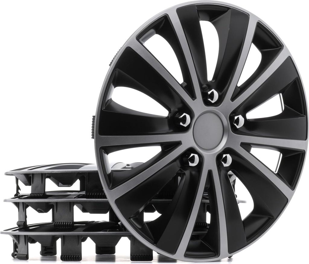 15" Zoll Radkappe Silber Schwarz Radzierblende Radblende 100009A0032 RIDEX