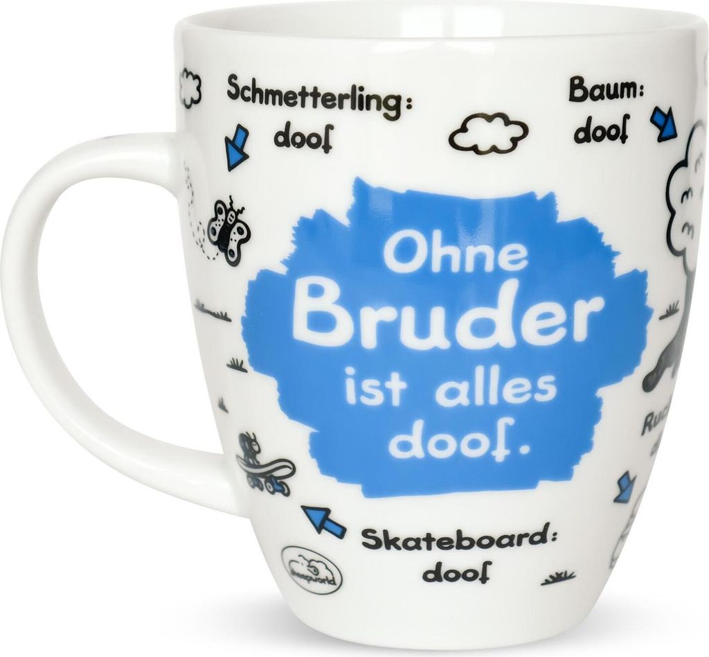 Sheepworld Tasse Ohne Bruder ist alles doof