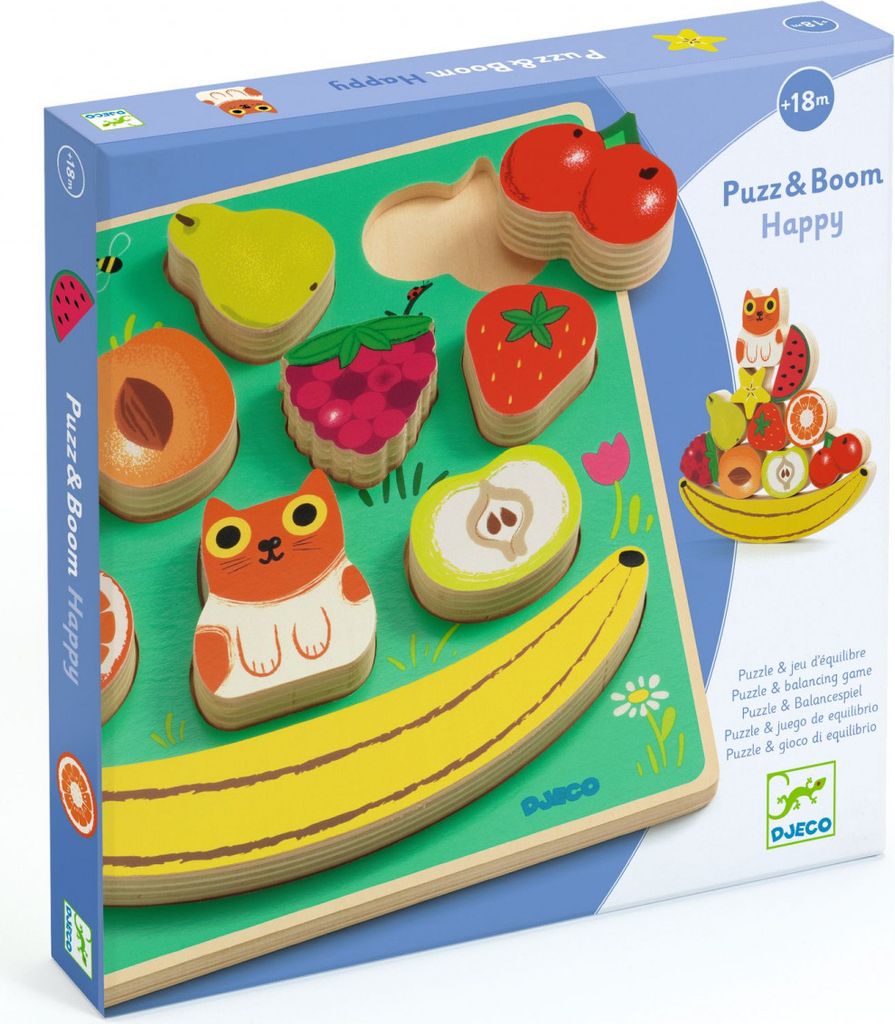 Puzzle- und Obst-Balance-Spiel, Djeco