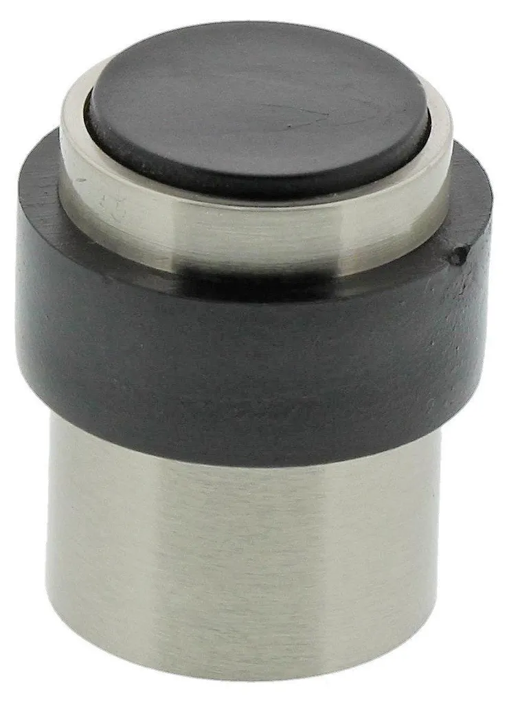 Butoir de porte inox brossé TWB 2230 Ni SB avec fixation mur et sol