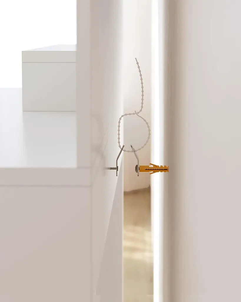 VASAGLE Coiffeuse avec Miroir Blanc, 1 Tiroir et 2 Étagères - Modèle RDT
