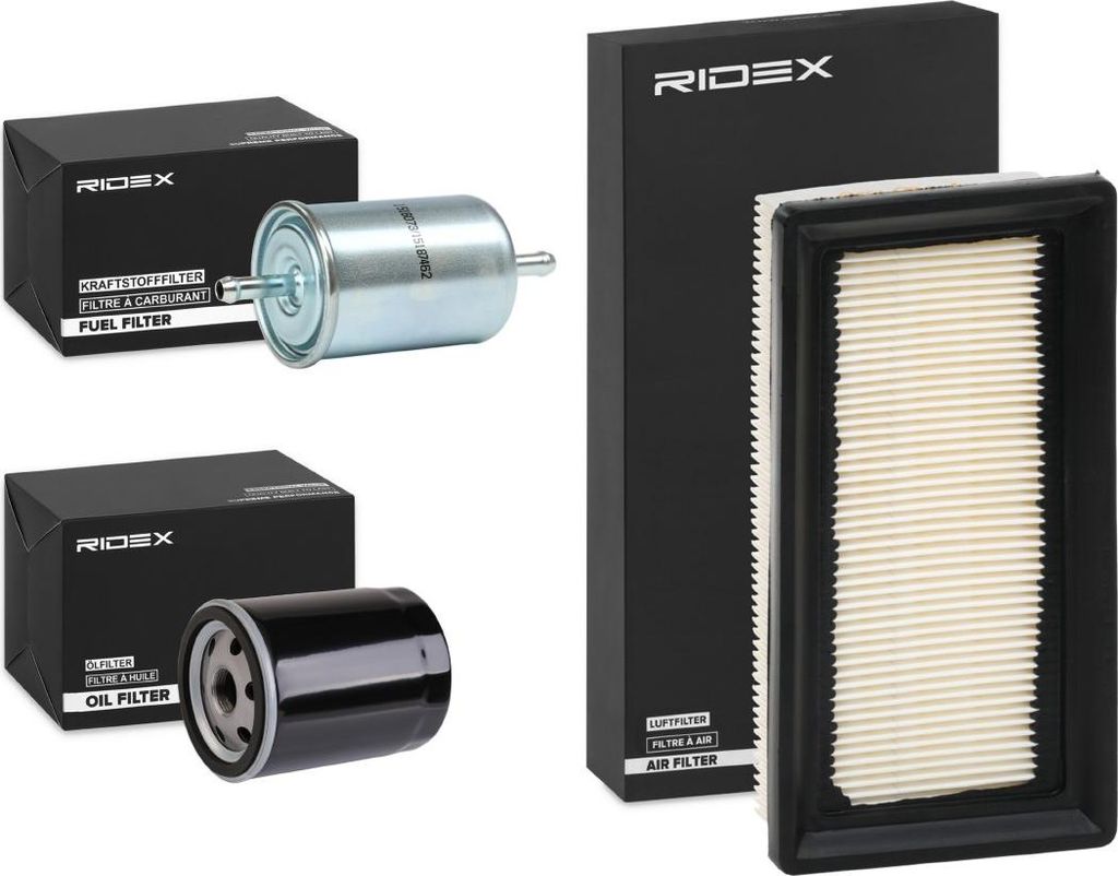 RIDEX Filterset Inspektionspaket Filtersatz für FIAT Panda Schrägheck (141) PUNTO (176) Uno Schrägheck (146) für LANCIA Y10 (156) für AUTOBIANCHI