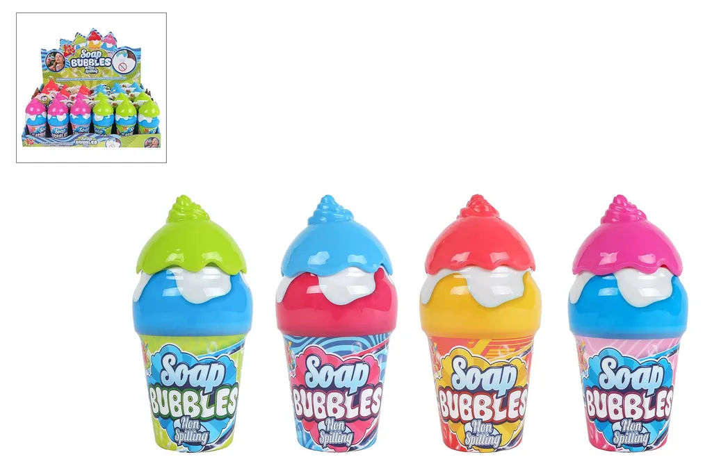 Jouet bulles de savon pour goûter d'anniversaire et fêtes anti-fuite