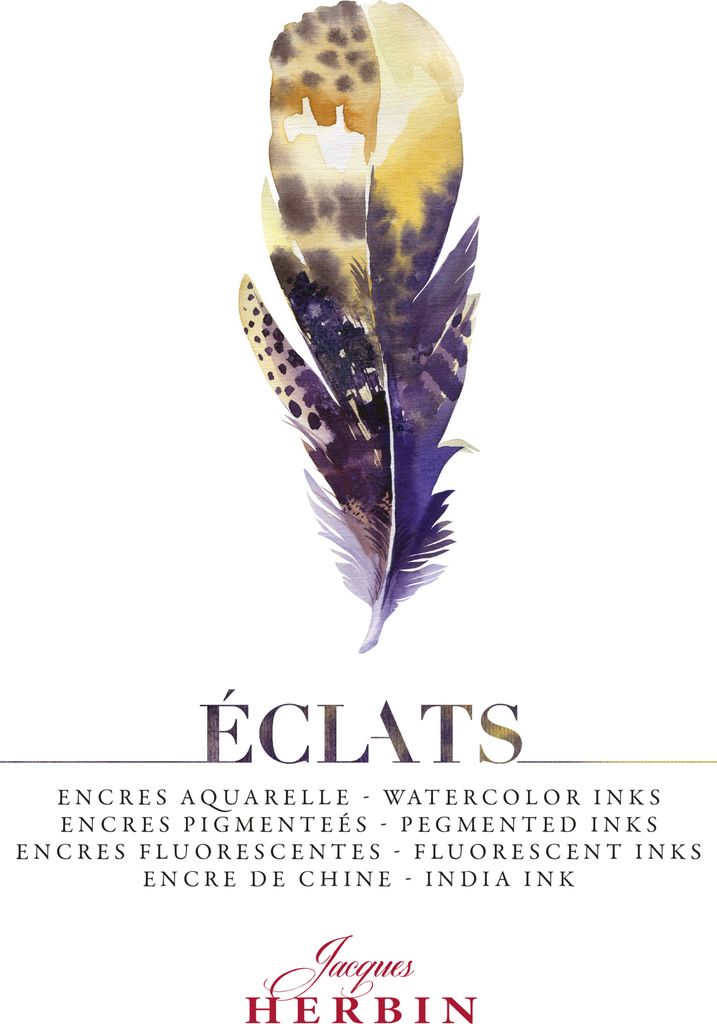 Jacques Herbin Aquarelltinten Éclats, Farbpalette 16T