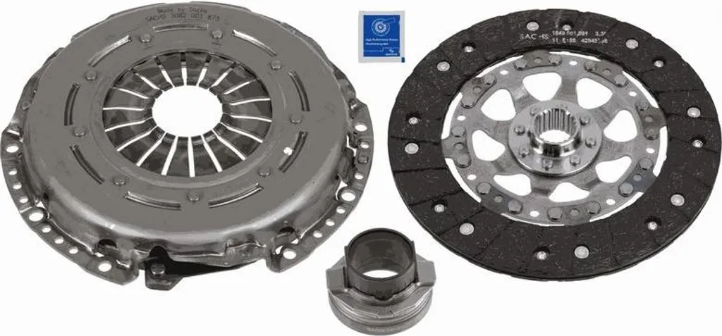 Kit d'embrayage BMW Série 3 E46 : Remplacement OE 21207551327 SACHS