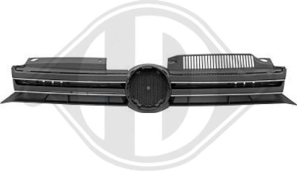 DIEDERICHS 2215741 Kühlergrill Frontgrill Chrom/Schwarz