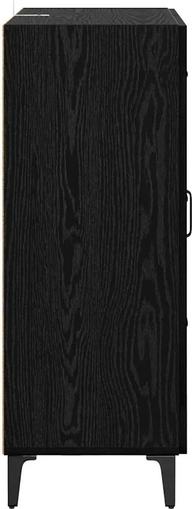 vidaXL Credenza Rovere Nero 69,5x34x90 cm | Mobiletto Salotto Robusto - 7