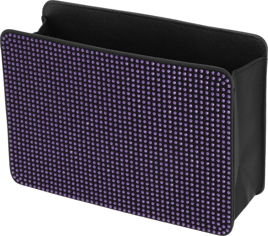 Auto-Mülltonne Tragbare Rücksitz-Mülltonne Lila 1 Stk 7,9" Länge 2,8" Breite 5,5" Höhe Kunstleder