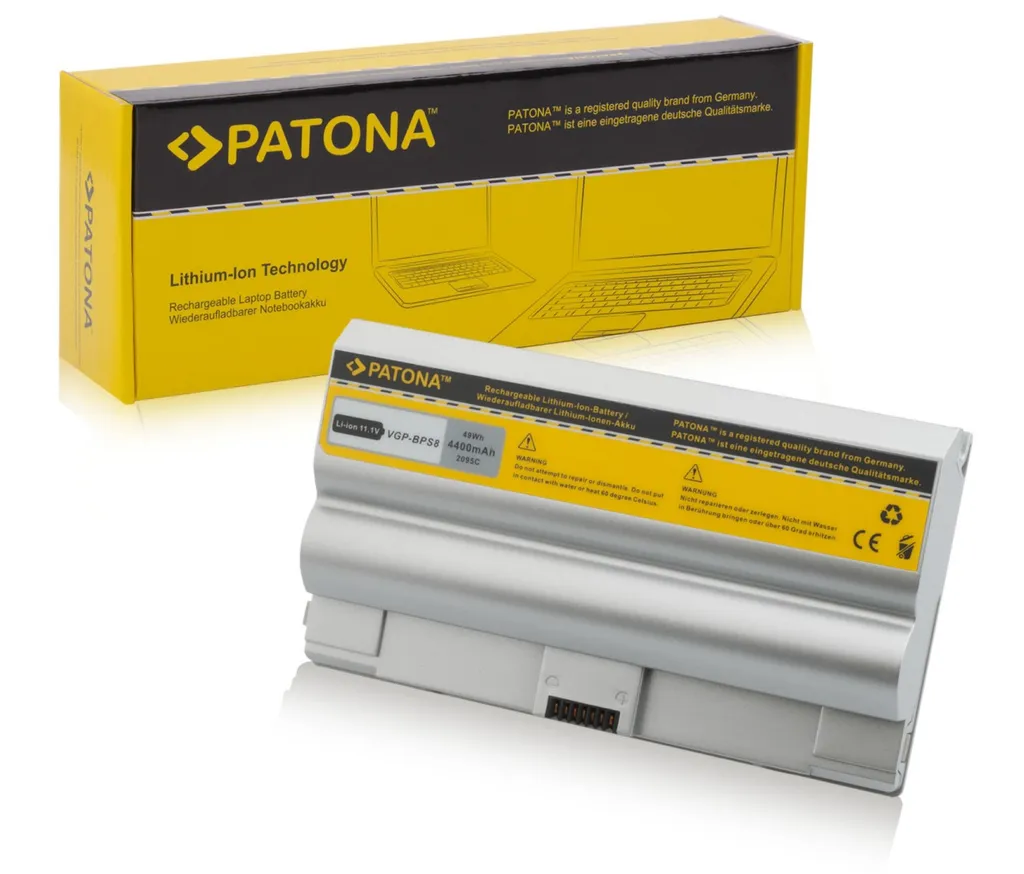 Batterie Sony BPS8 argent pour portable Vaio VGN-FZ11Z et FZ130E