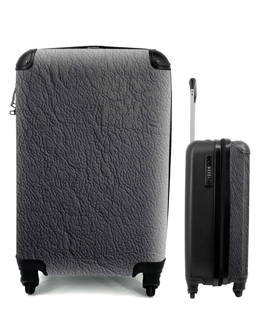 MuchoWow Koffer Handgepäck Trolley Rollkoffer Kleine Reisekoffer mit 4 Rollen - Eine Nahaufnahme einer Lernstruktur - Cabin Size < 55x40x23 cm &...