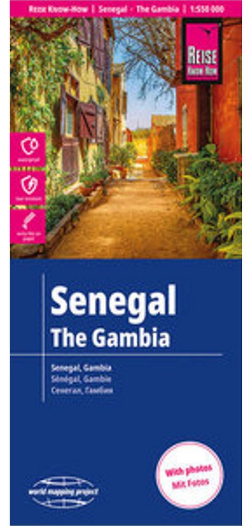 Mappa Reise Know-How del Senegal e del Gambia (1:550.000) Immagine del prodotto 