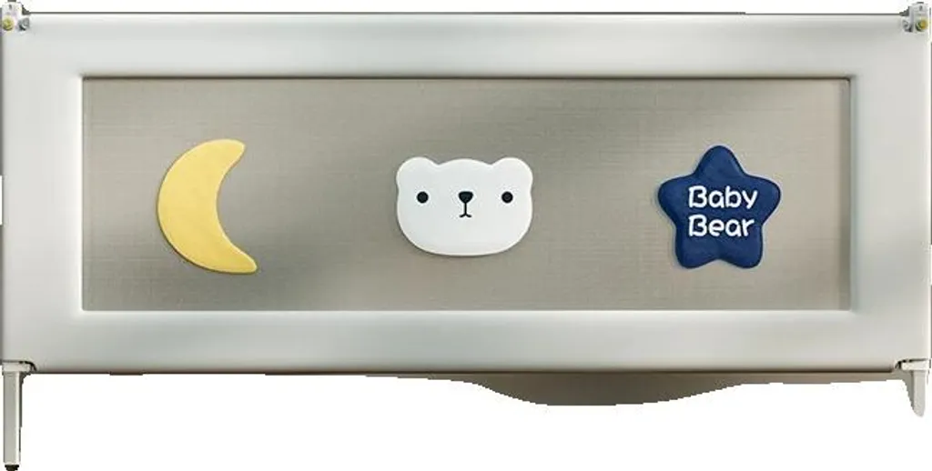 Barrière de lit 1.9m Lune : Solution anti-chute ajustable et stable