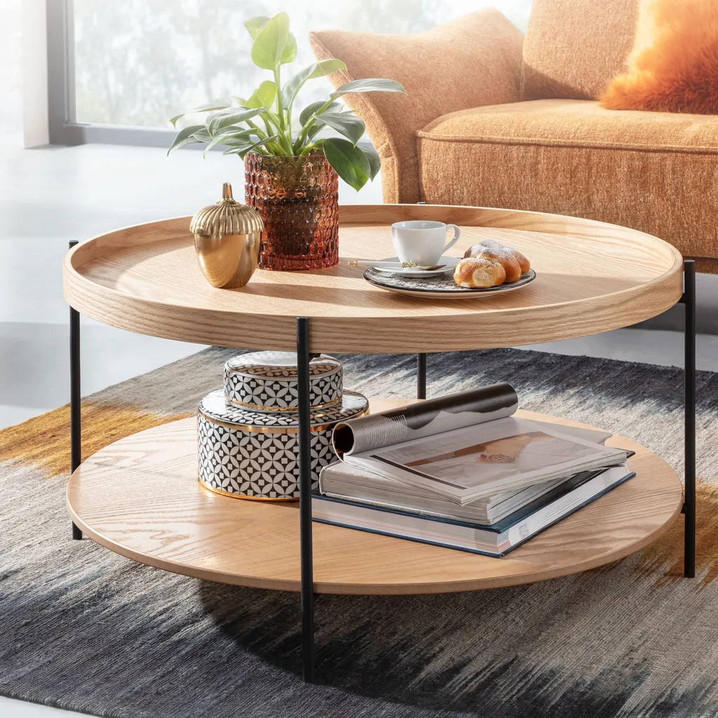 Analisi Tecnica Tavolino FineBuy 78x78x40 cm Rovere | Qualità Prezzo