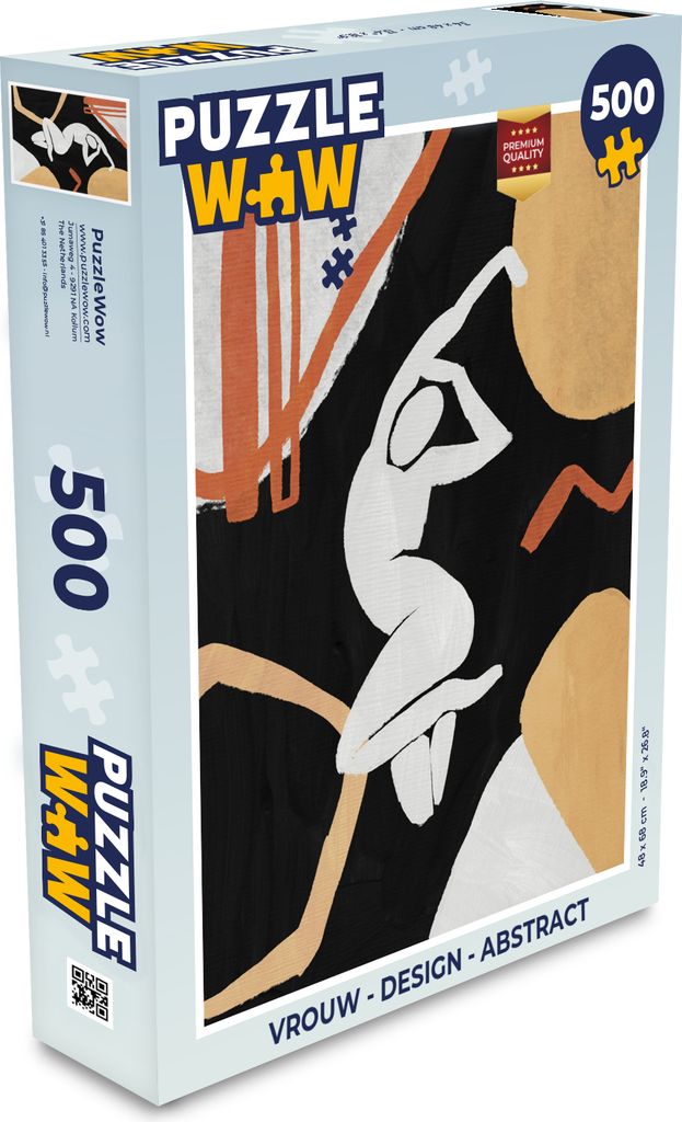 MuchoWow Puzzle 500 Teile Frau - Design - Abstrakt - Denken - Spiel - Toy