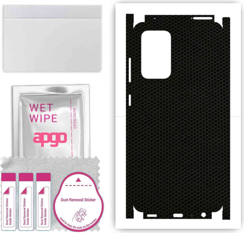 apgo Rückseite + Seiten Schutzfolie, Skin, kompatibel mit Samsung Galaxy A52s 5G, Hinten Displayschutzfolie aus Vinylfolie, kratzfest, einfache Mo...