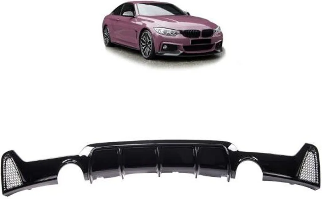 Diffuseur Sport Noir Brillant pour BMW F32 F33 F36 Pack M 435i Look Performance
