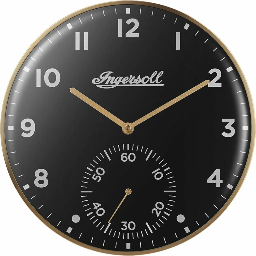 Horloge murale à petite seconde Ingersoll : Précision et Design Rétro 30cm