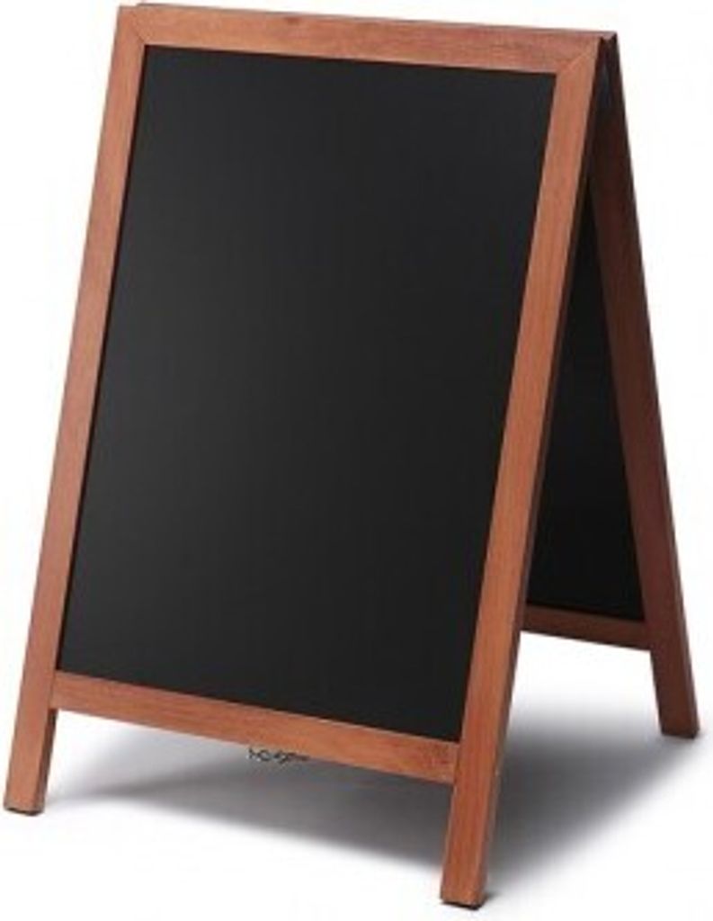 Gehwegtafel Holz, teak, 55 x 85 cm