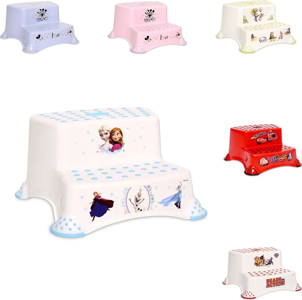 Lorelli Sgabello 2 Livelli Bianco | Design Pulito e Antiscivolo Bambini