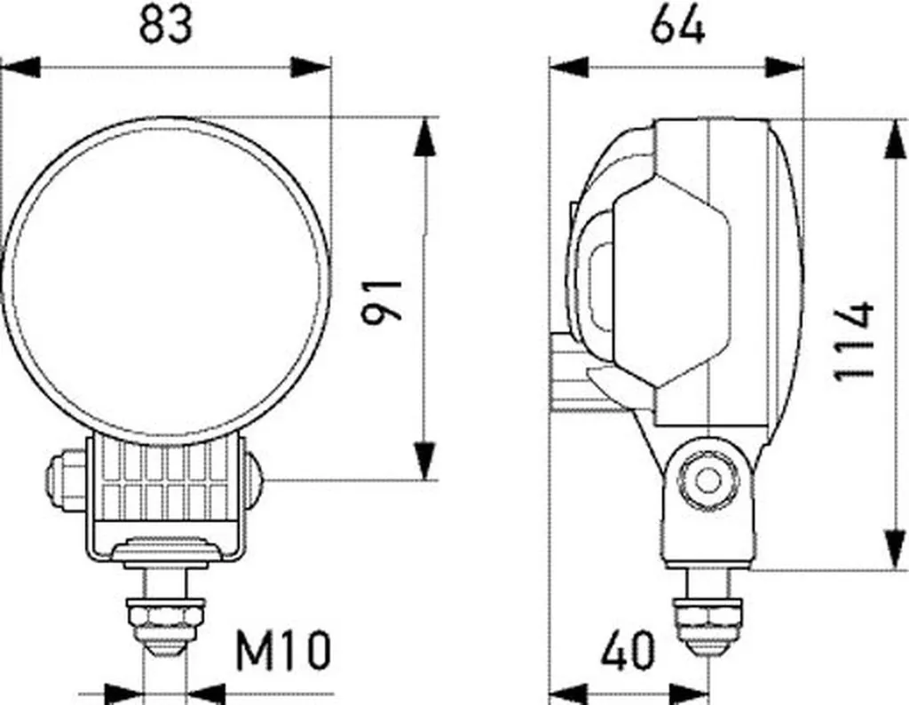 Projecteur de travail LED pour éclairage de proximité agricole - 2