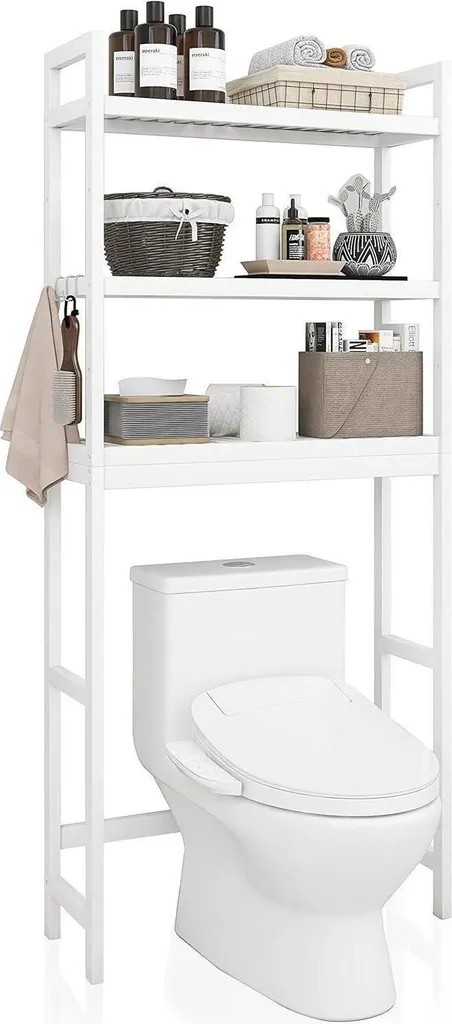 Arreda con lo Scaffale Bianco SMIBUY - Stile e Funzione Sopra il WC