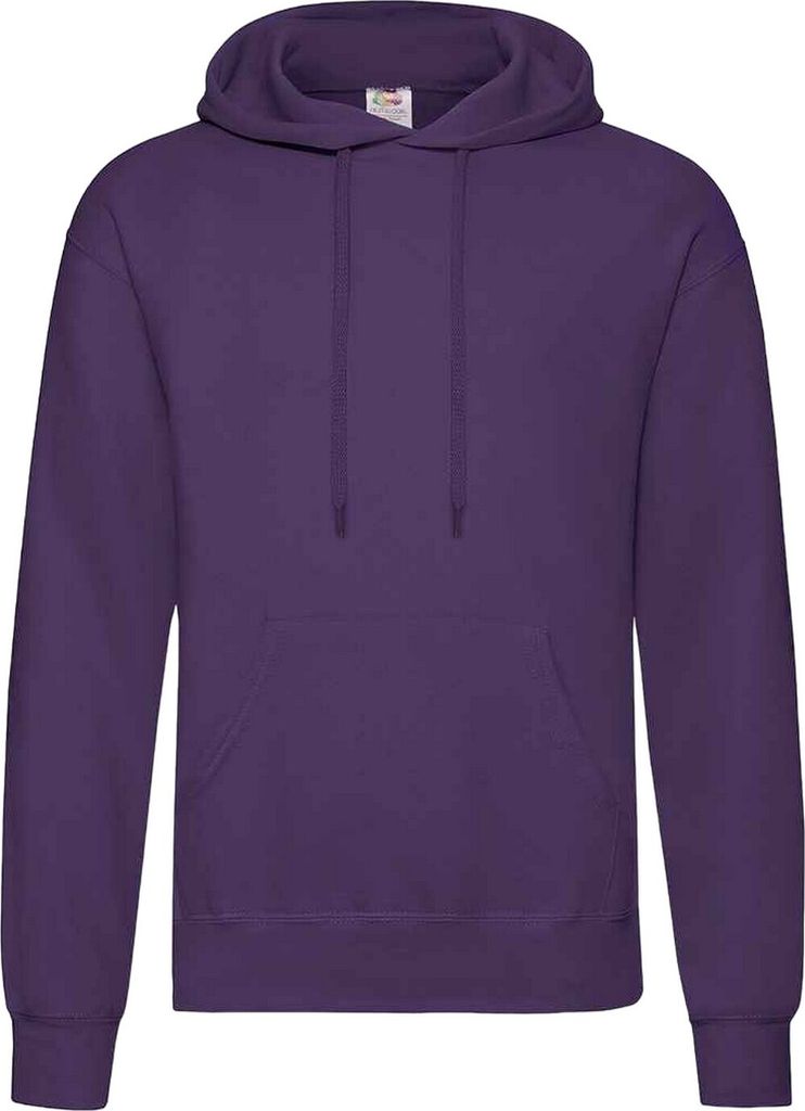 Fruit of the Loom - "Classic" Sweatshirt mit Kapuze für Herren/Damen Uni RW7512 (XL) (Violett)