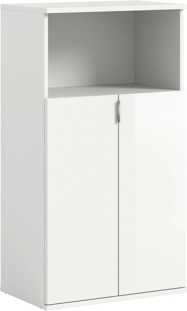 ProjektX meuble à chaussures 2 portes, 1 niche blanc Image du produit 