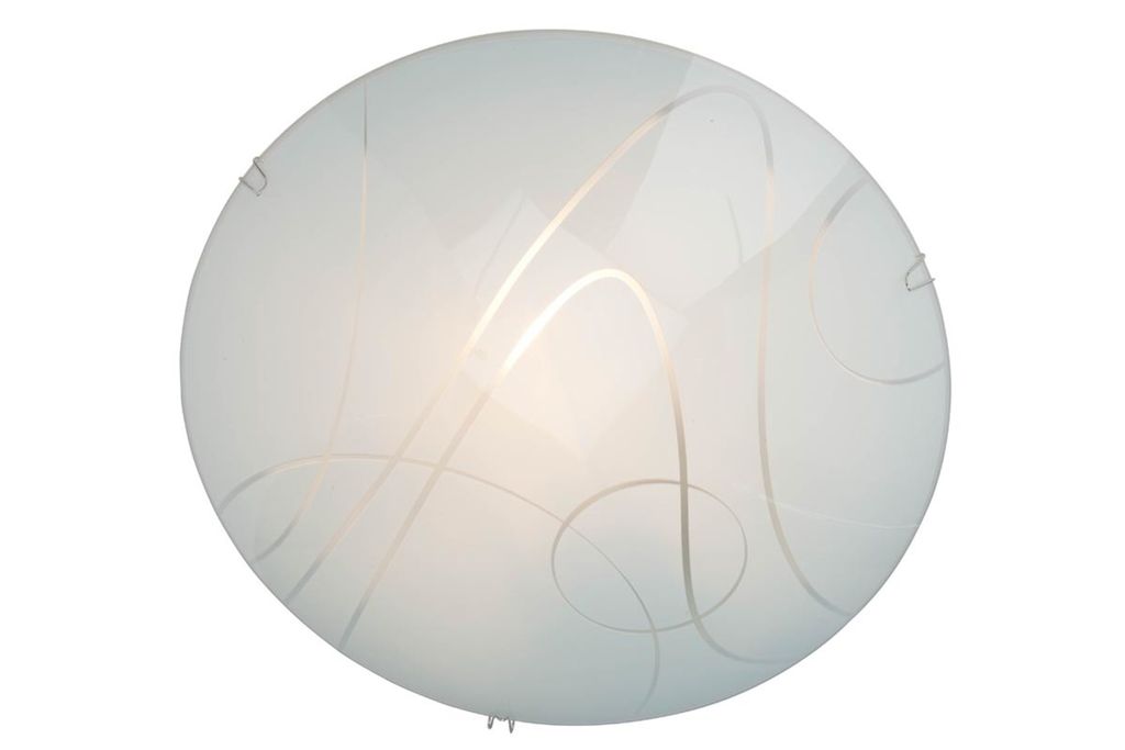Deckenlampe Deckenleuchte Glas Opal Brilliant Weiß Lampe Leuchte Glas 94012/05