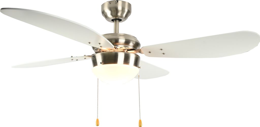Deckenventilator Classic 105 cm Nickel / Weiß mit Produktbild 