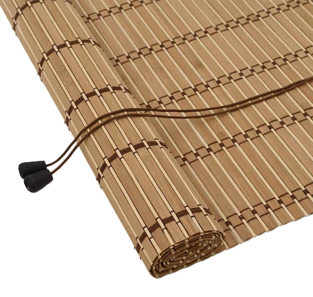 Store en bambou naturel vidaXL 160 x 160 cm Image du produit 