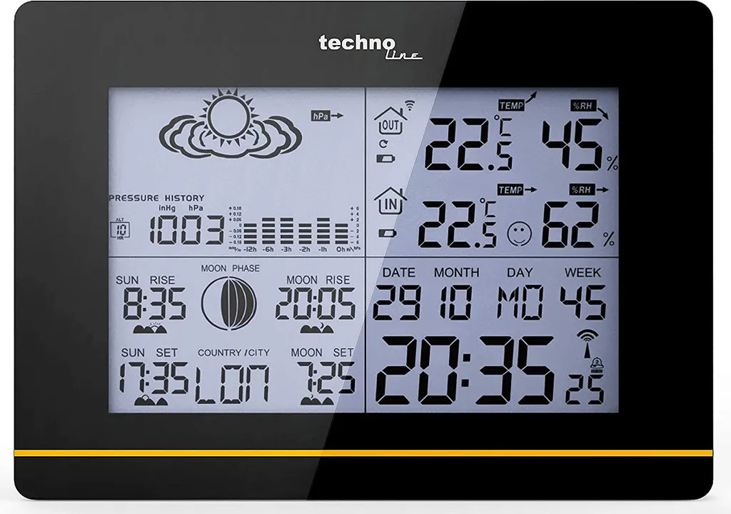 Technoline WS6750 Station météo avec capteur extérieur radio-pilotée